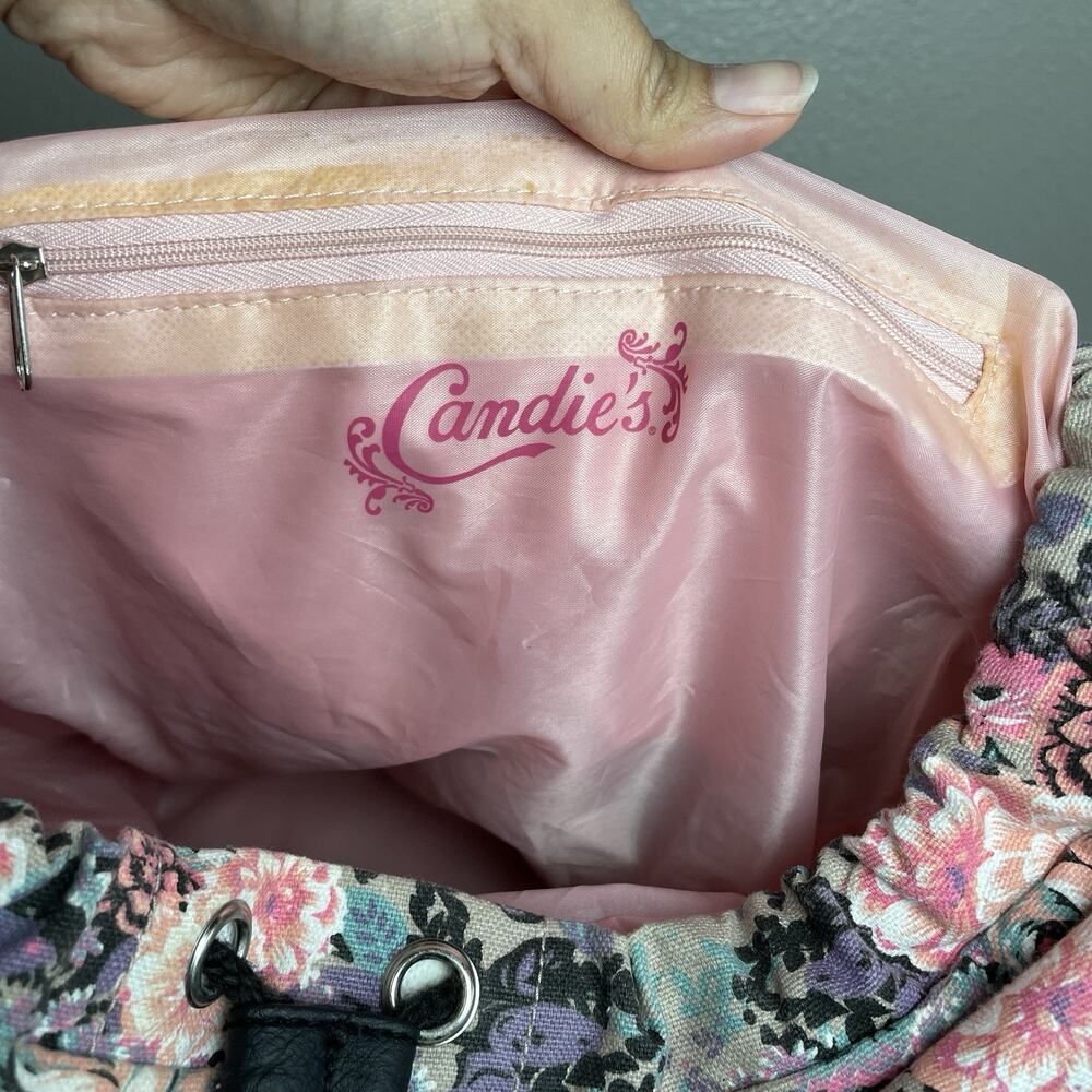 Candie's Floral Backpack Y2K 2010s Canvas Girly - Picture 5 of 9